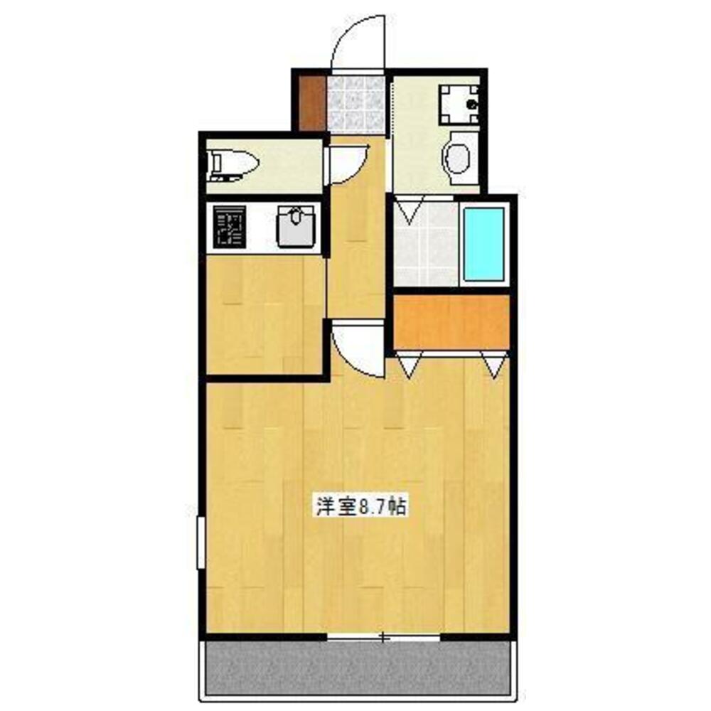 熊本市中央区新町のマンションの間取り