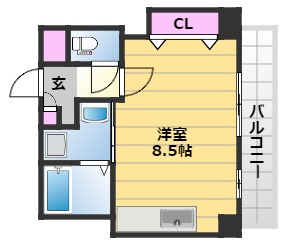 中之町ＴＫハイツの間取り