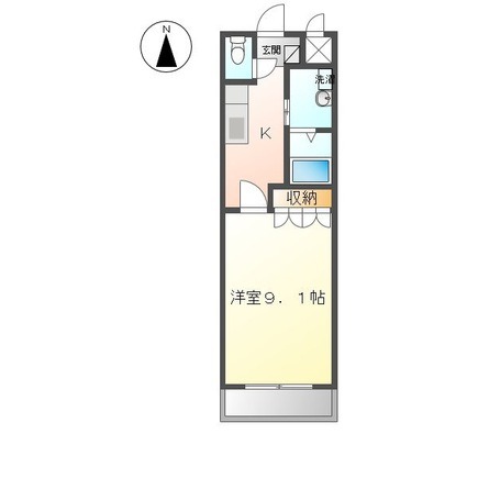 エクセレンスハイム仁田駅前の間取り