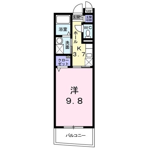 安芸郡府中町石井城のマンションの間取り