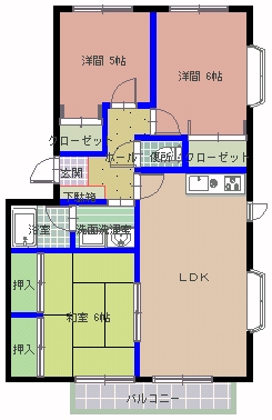 ラフォーレそとのの間取り