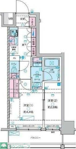 ジェノヴィア木場IIの間取り