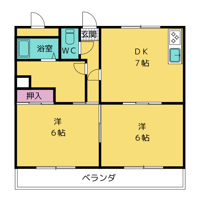 サンライズ大池の間取り