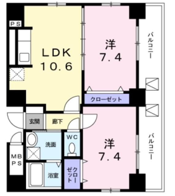 フリッシュ八重洲の間取り