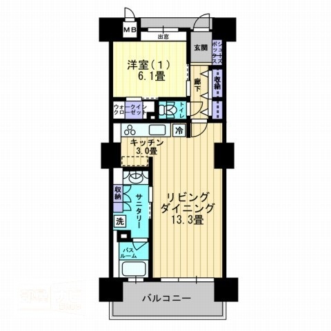 アルファステイツライオン館の間取り