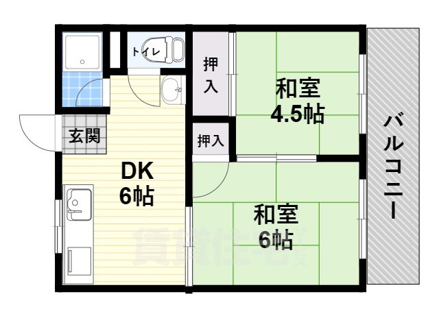 前川ハイツA棟の間取り