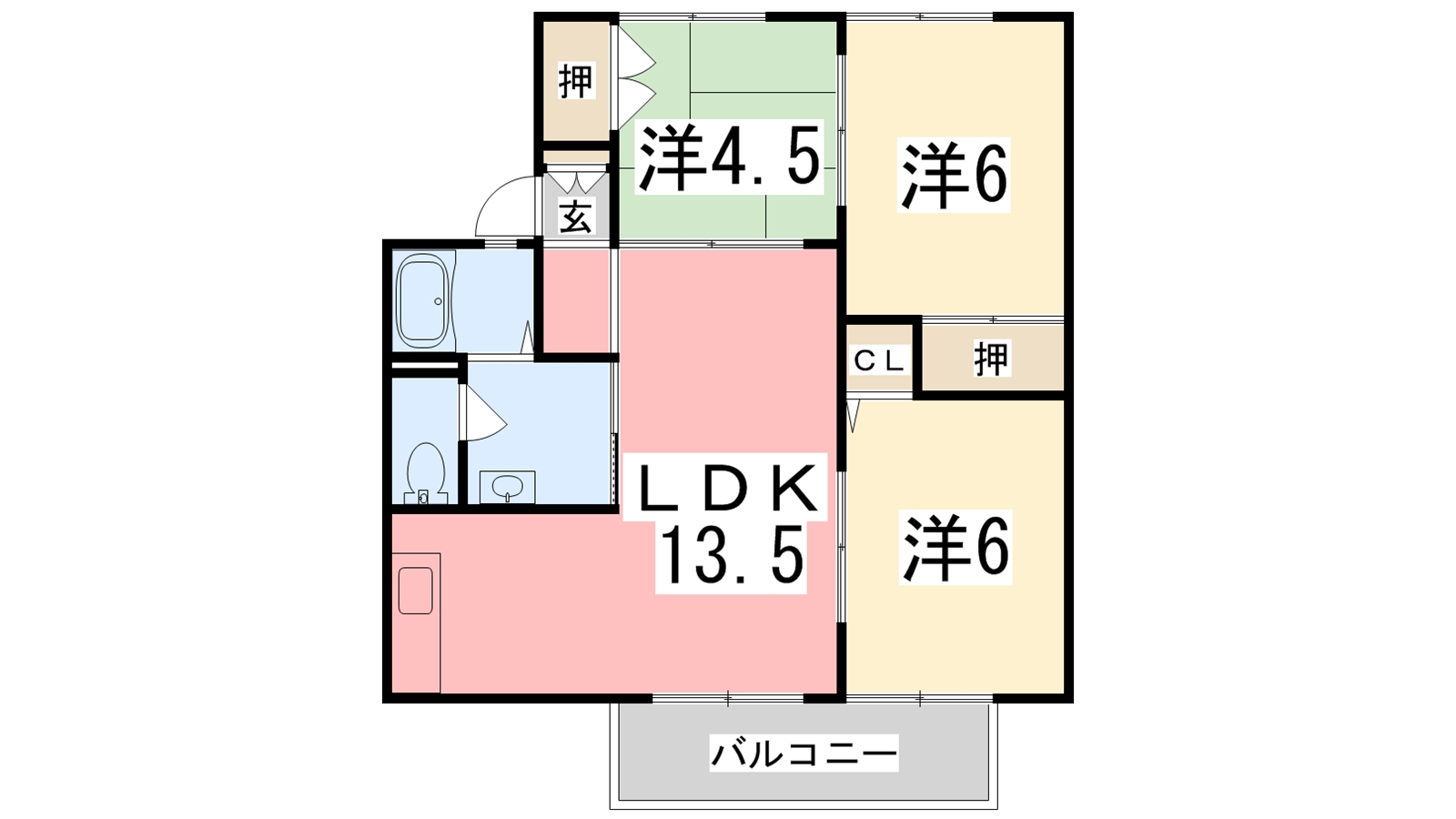 クレスト安室の間取り