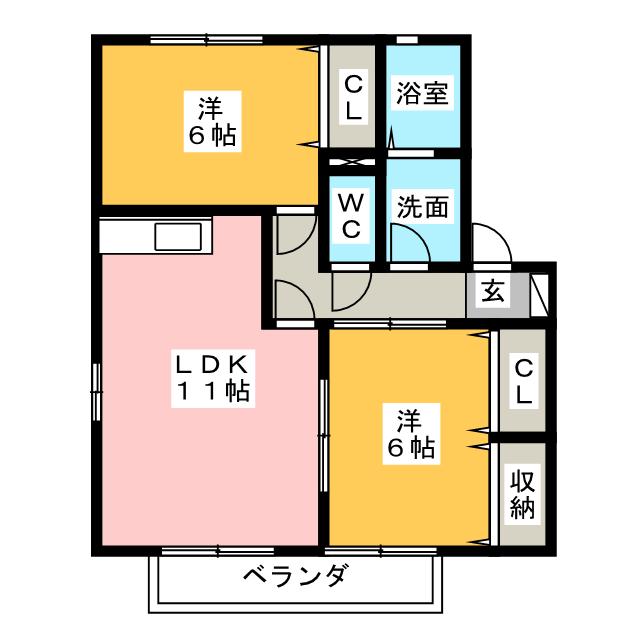 カオン　Ｂの間取り