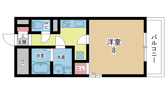 豊中市春日町のマンションの間取り