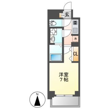 Ｓ-ＲＥＳＩＤＥＮＣＥ名駅ＮｏｒｔｈIIの間取り