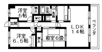 アメニティＲＩＴＴＯの間取り