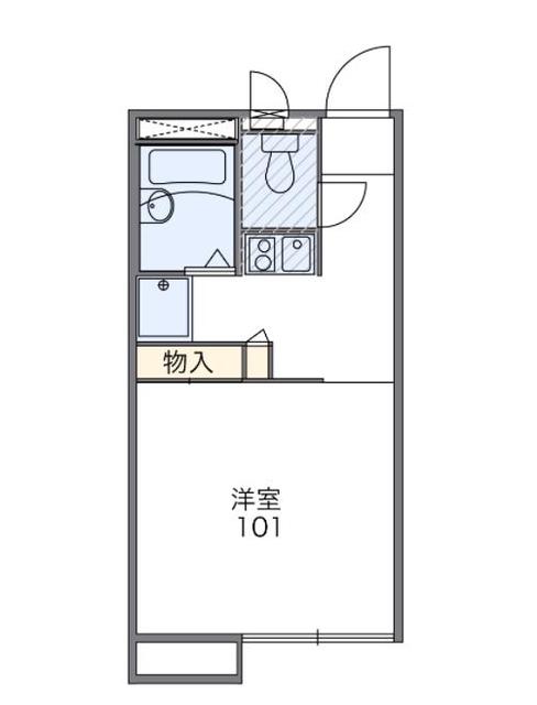 厚木市上落合のアパートの間取り