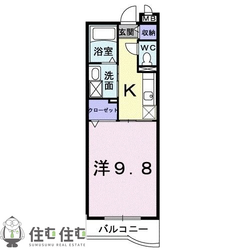 ダイアモンド　エフの間取り