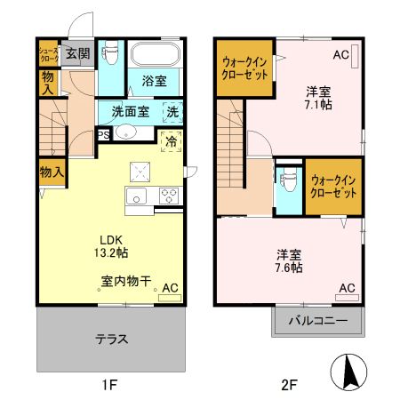 グリーンコート　Ｂの間取り