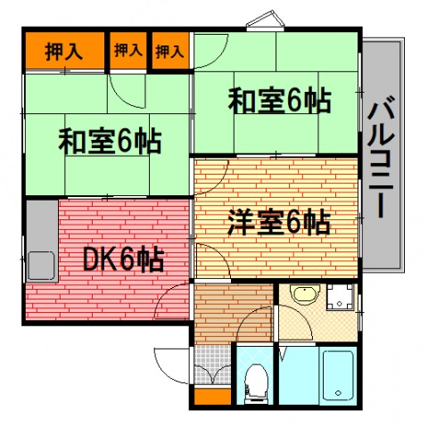 アーバンライフ三次A_間取り_0