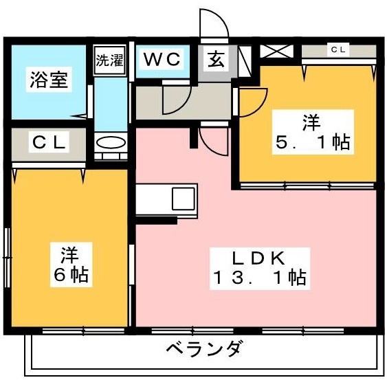 Ｔ’ｓ　ｍａｉｓｏｎ　ｅｓｐｏｉｒの間取り