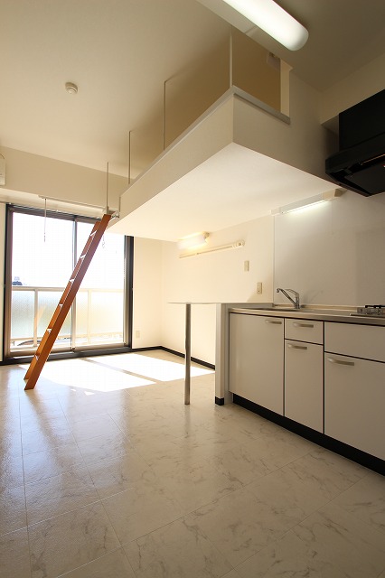 居室・リビング　写真は別号室です。