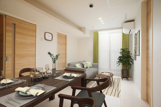 居室・リビング　こちらの家具はＣＧです。家具付きではございません。