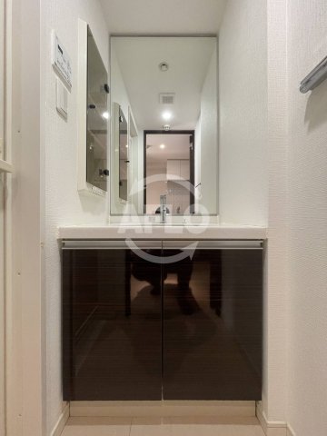 洗面設備　カスタリアタワー肥後橋　独立洗面台