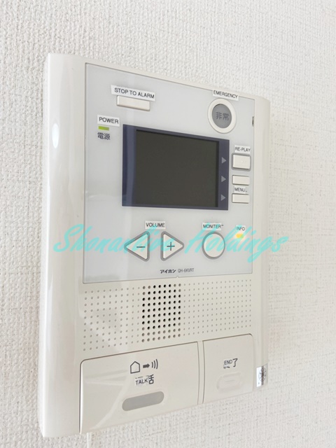 セキュリティ　モニタ付インターホンで安心♪