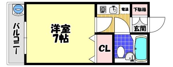 エスティライフ喜志駅前の間取り写真