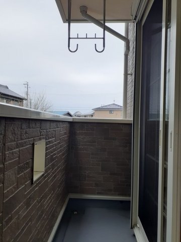 バルコニー　落ち着いた時間を過ごせるバルコニーです