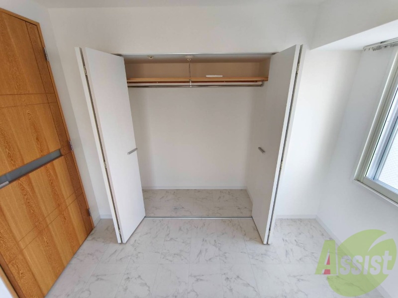 収納　クローゼットです。部屋がすっきり片付きます。