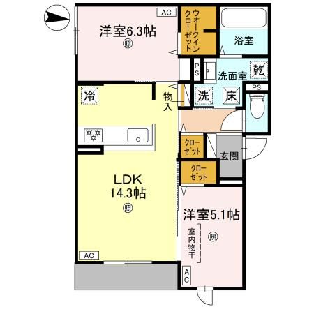D-residence墨江の間取り写真
