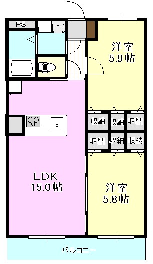 BRAIN上瓦屋NEW HOPEの間取り写真