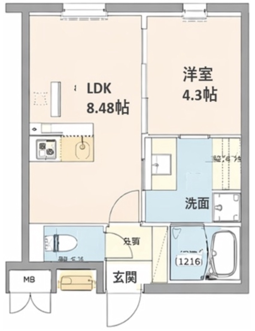 LEGALAND福島Northの間取り写真