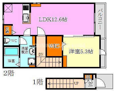 パルファン南落合02の間取り写真