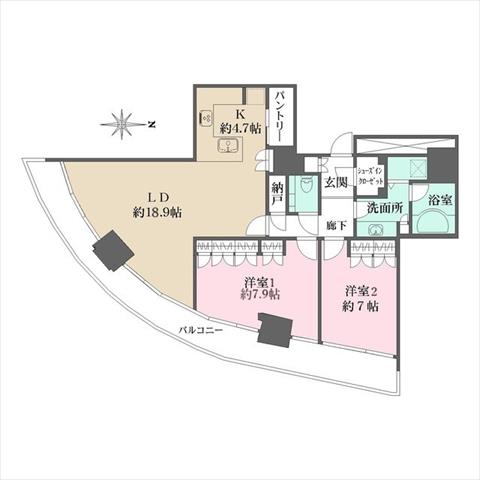 M.M.TOWERS FORESIS-Lの間取り写真