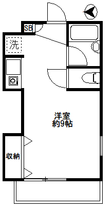 西武新宿線 沼袋駅 徒歩11分 2階建 築34年の間取り写真