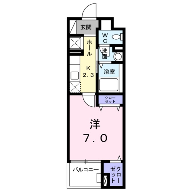 地下鉄今里筋線 井高野駅 徒歩4分 4階建 築9年の間取り写真