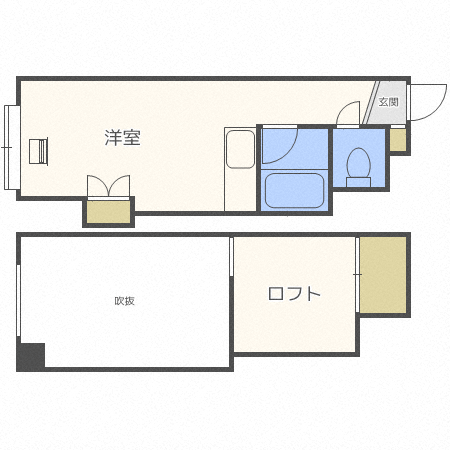 札幌市東区北九条東のマンションの間取り