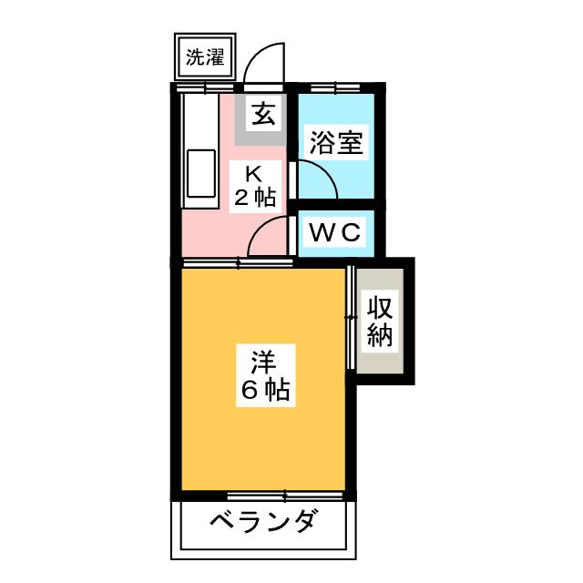 渋谷区本町のアパートの間取り