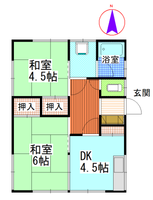 ビホウ荘の間取り