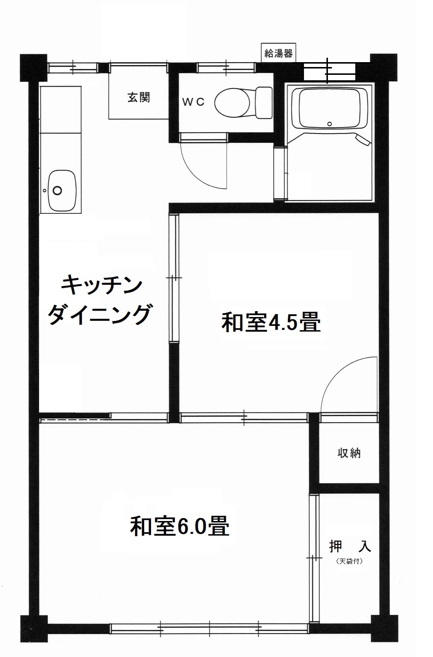 コーポサツキの間取り