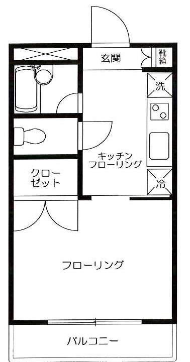 東急世田谷線 世田谷駅 徒歩3分 5階建 築24年の間取り写真
