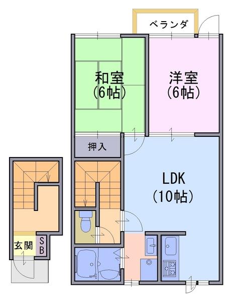 カーサ西ノ丘の間取り