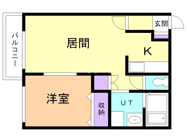 札幌市厚別区厚別中央四条のマンションの間取り