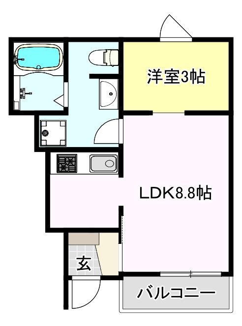 メゾングレイス上津の間取り