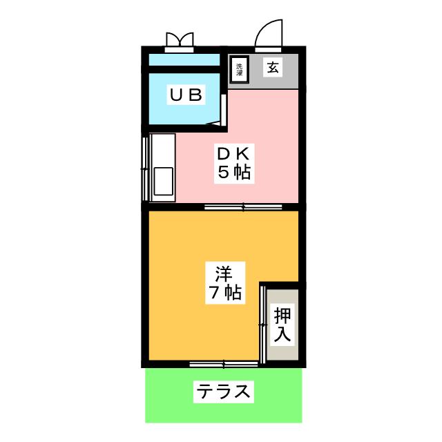 タツダカハイツの間取り