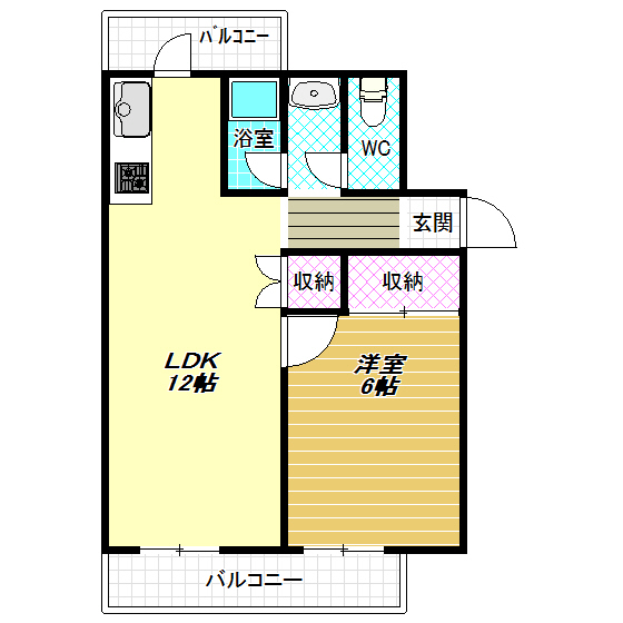 国分旭ヶ丘住宅の間取り