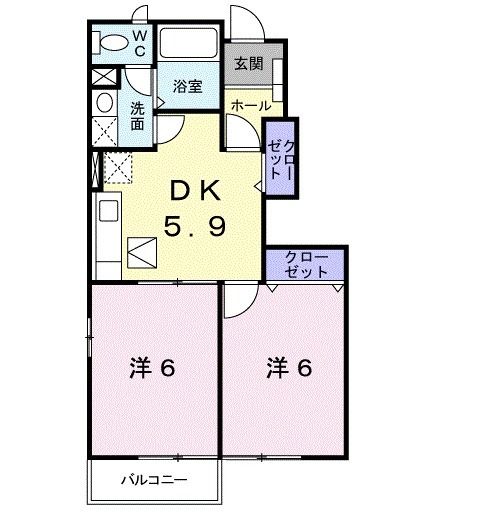 グリーンハイツ大門の間取り