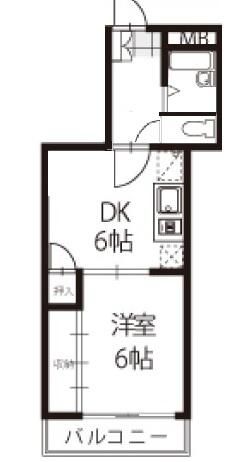 【飯能市大字岩沢のマンションの間取り】