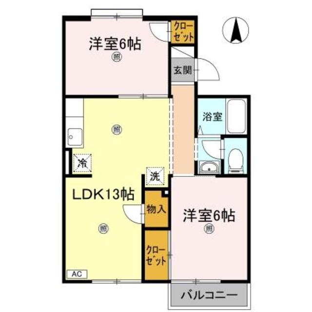 ヴァンベール屋島の間取り