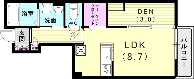 ベルリード須磨関守町の間取り