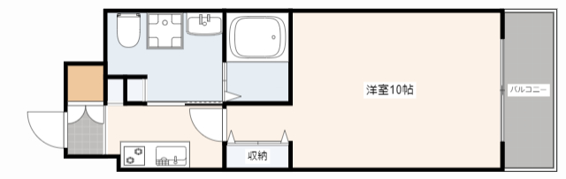 広島市中区榎町のマンションの間取り