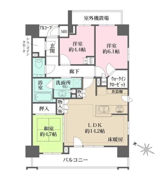 音羽パークハウスの間取り